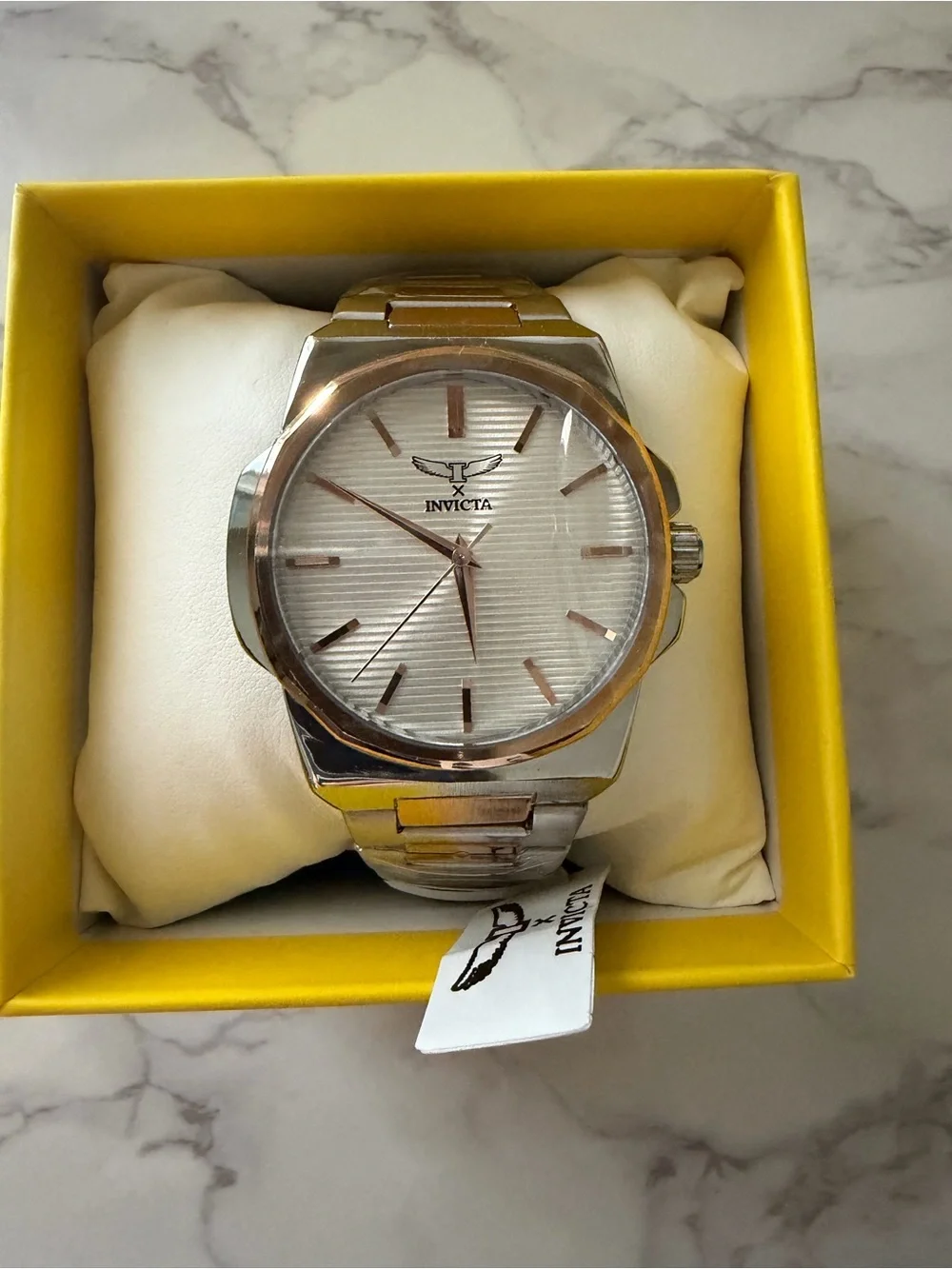 Invicta Men’s Rose Gold & Silver Watch
